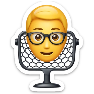 logo para una aplicación que se llama "Net Genius" usa el nombre de la aplicación para crear el logo sticker