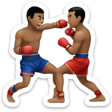 Muay thai match sticker