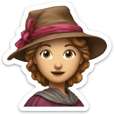annalisa con cappello da befana sticker