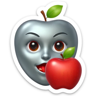 android eating apple sticker