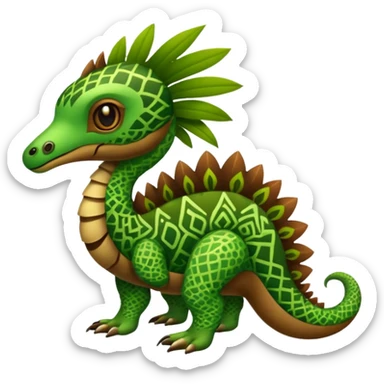  exotic tropical cyber-Litten-Linoone-Noibat-Weavile-Zangoose-Fakémon-Pokémon-Vernid-creature sticker