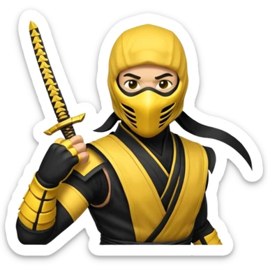 Mortal kombat scorpion emoji sticker