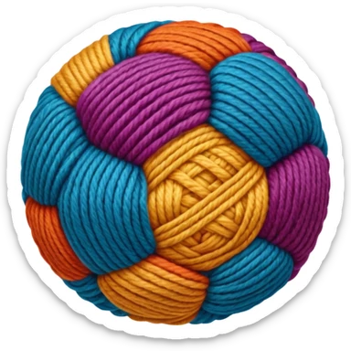 Knitting sticker