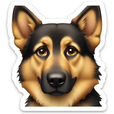 Alsatian dog sticker
