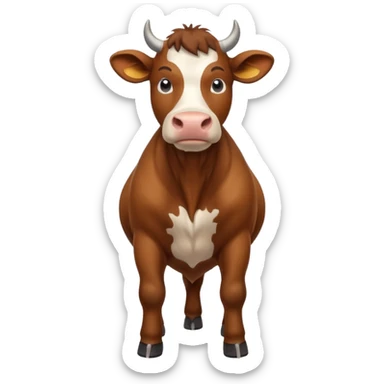 i want to emojie for my app i have page of breed gallery for cattle and buffalo so make emojie for this sticker
