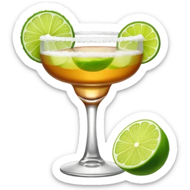 Margarita in a whiskey glass sticker