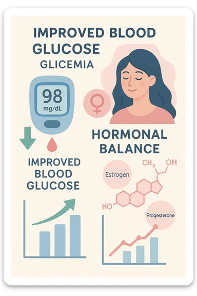 Glicemia migliorata e anche ormoni sulla donna sticker
