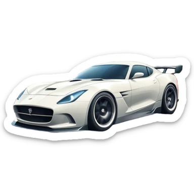 An icon showing a sleek car speeding down a winding road, inspired by Need for Speed. The design features dynamic motion lines, with a stunning, scenic background of mountains and forests. The car races past, creating a sense of thrill and speed. Transparent background. sticker