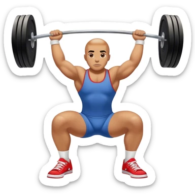 powerlifter converse shoes clean and jerk exercise sticker