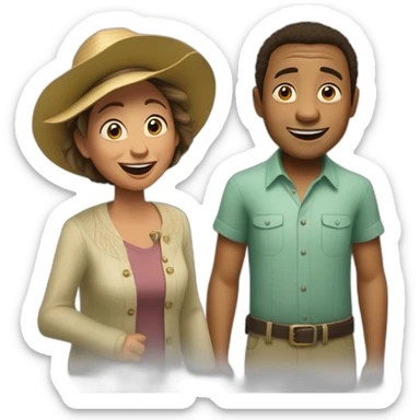 gloria melman and alex from madagascar sticker