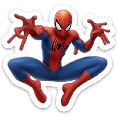 Spider man qui a des bras élastique  sticker