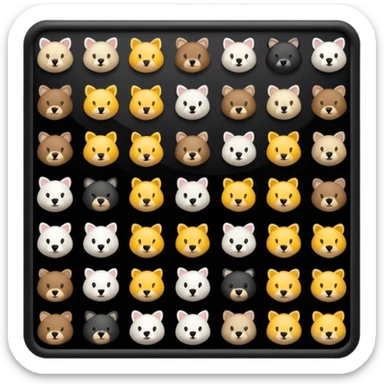 Woof bark meow caca moo baa awoo meow mew  sticker