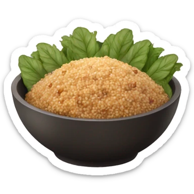 Quinoa bowl no face sticker