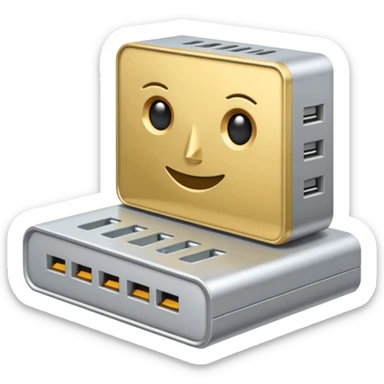 a real, highly realistic modem sticker