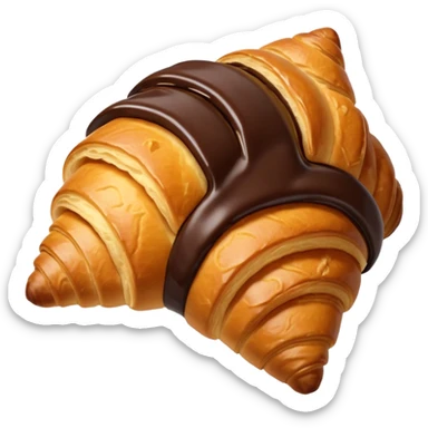 croissant chocolate sticker