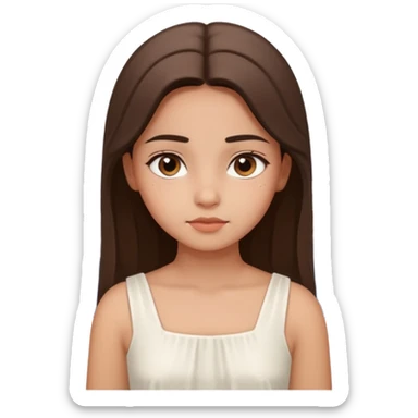 santorini girl face sticker