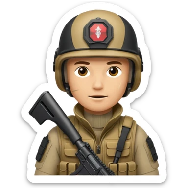 I want an emoji for a male special action force officer sticker