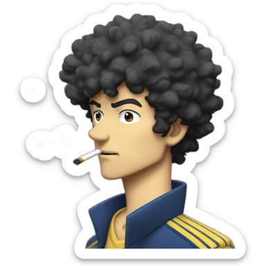 Spike Spiegel smoke a cigarette sticker