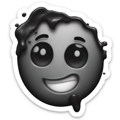 Black splash sticker