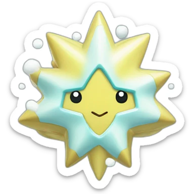 Pokemon Jirachi Badge Winter Slowflake GiftBox 2023 sticker