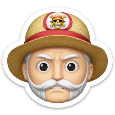 one piece whitebeard emoji sticker