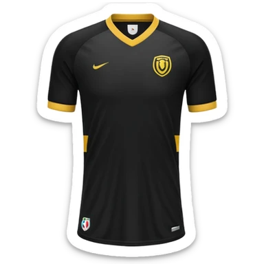 maillot football rayures noir sans numero ni logo sticker