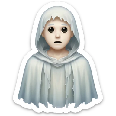 Gothic style ghost male sticker