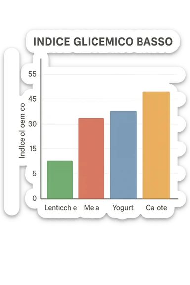 Indice glicemico basso grafico sticker