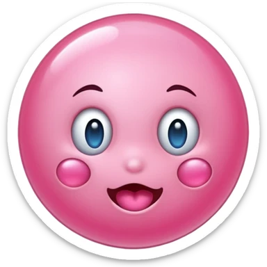 Burbuja de chicle rosado  sticker