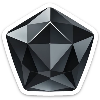 56 karat black diamond crystal sticker