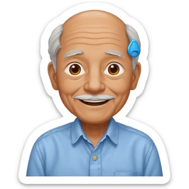 A grandpa with a hump sticker