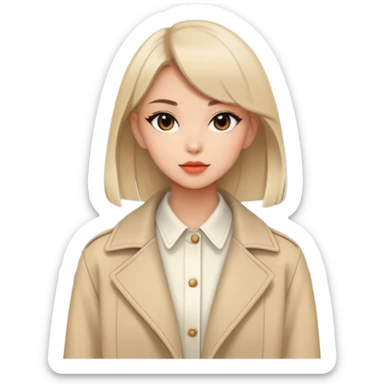 a fashion girl in Tokyo sticker