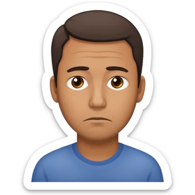  sad 35 yaers old father sticker