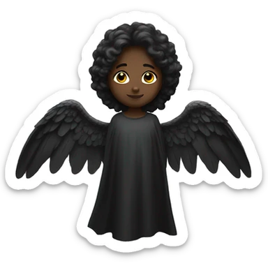 black angel wings sticker