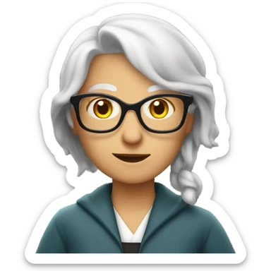 librarian crone sticker