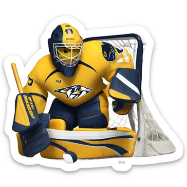 Nashville predators goalie sticker