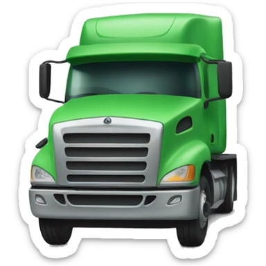 driver. Let it use a truck. Let the truck be green. sticker