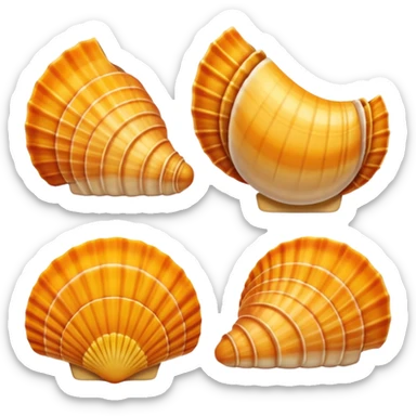grooves on shells sticker