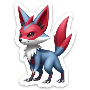  Weavile-Sneasel-Zangoose-Zoroark-hybrid (Full body) sticker