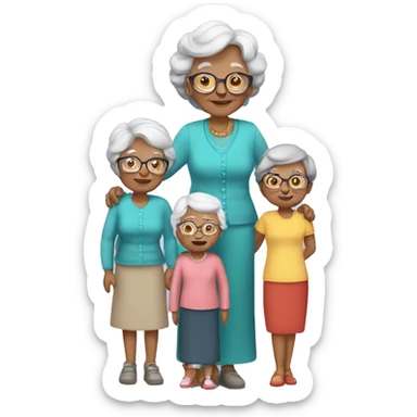 Granny with family sticker