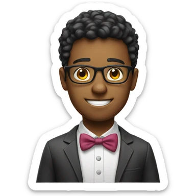 Nerd give present sticker