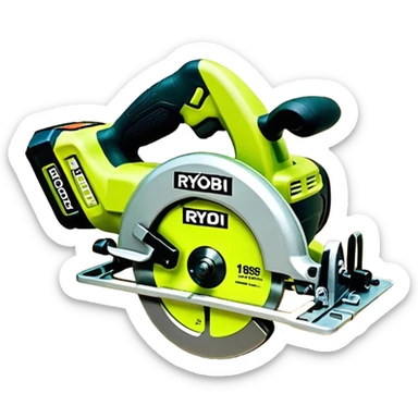 RYOBI ONE+ HP 18V Brushless Cordless 7-1/4 in. Circular Saw (Tool Only) PBLCS300B emoji style  sticker