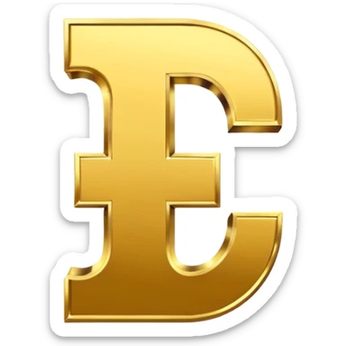 Currency crypto money symbol for the money "Fcoins" big letter F, casino coin colored

Dont make an E sticker