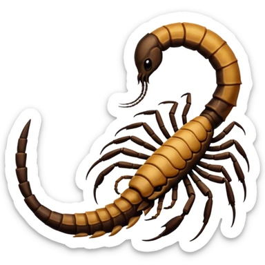 Scorpion tail. sticker