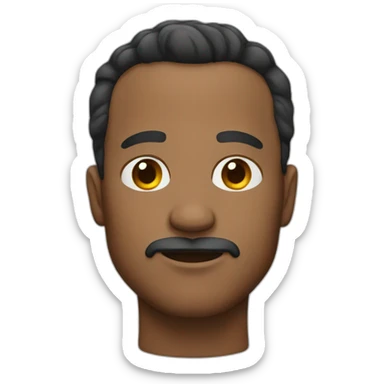 man with soul patch sticker