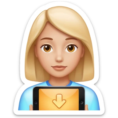 create a person which feel safe to using internet.-match-the-same-shape,-color,-and-glow-effect,-ensuring-it-is-smooth-and-shiny.  sticker