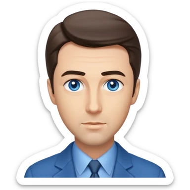 James Stewart with blue eyes sticker