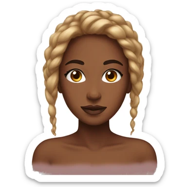 Fall, and skincare clean emojis, black girl  sticker