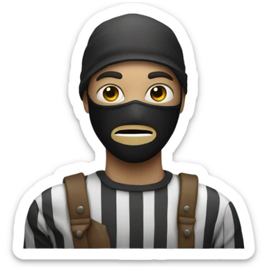 Make an robber emoji sticker