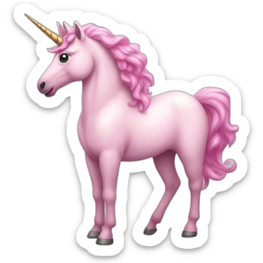 pink unicorn sticker